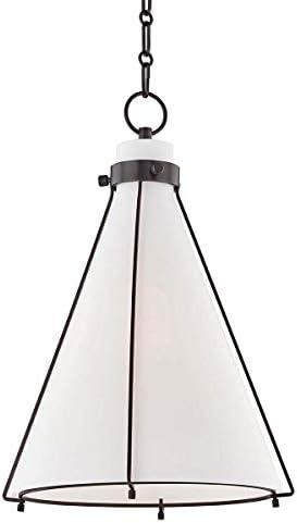 Sybil Pendant Light - Opal / Flared / Antique Bronze