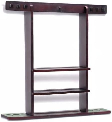 6 Pool Cue Rack - Billiard Stick Wall Rack Billiards Pool Cue Rack, (Multiple Colors Available)