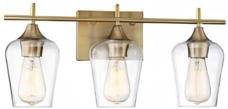 Savoy House Octave 3 - Light Vanity in  Warm Brass