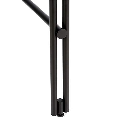 Evelyn&Zoe Contemporary 48 in. Blackened Bronze Metal Desk with Glass Top