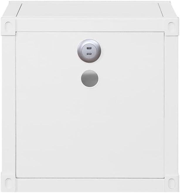 20" Cargo Nightstands White - Acme Furniture: Metal, Open Shelf, Kids' Room, No Assembly Required