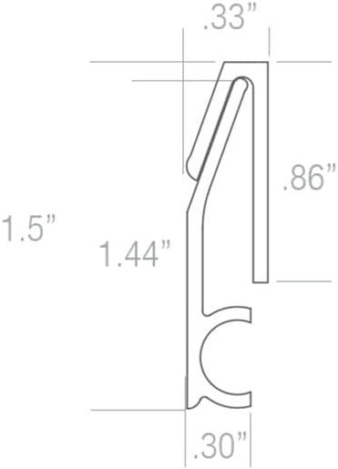 30 Inch Silver Aluminum Professional French Cleat Bracket