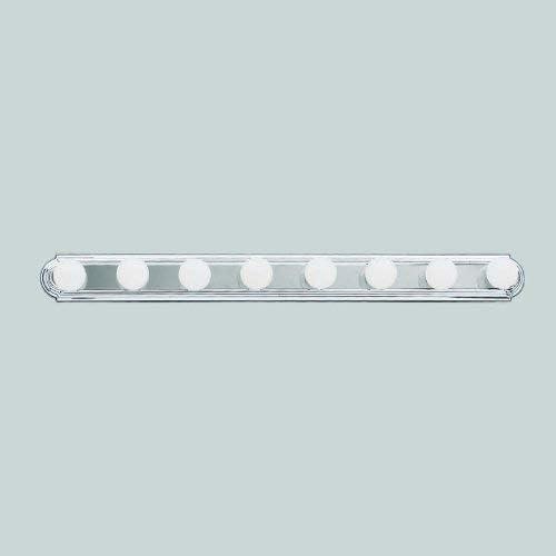 48-Inch Chrome 8-Light Wall Vanity Fixture