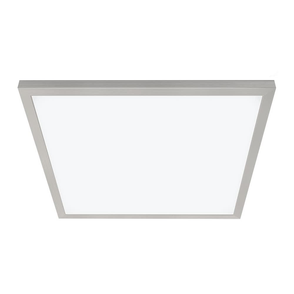Good Earth Lighting Flat Panel 24-inch Ceiling Fixture - Nickel, Dimmable, 3800 Lumens, 5-White Selectable Color Changing Temperature, Suitable for Damp Locations, 50,000 Hour Rated Lamp Life