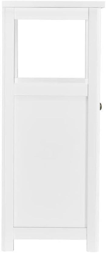 Rosalind Wheeler Hembree 17"W 58"H Traditional Style Free-Standing Bathroom Cabinet With Storage Hutch