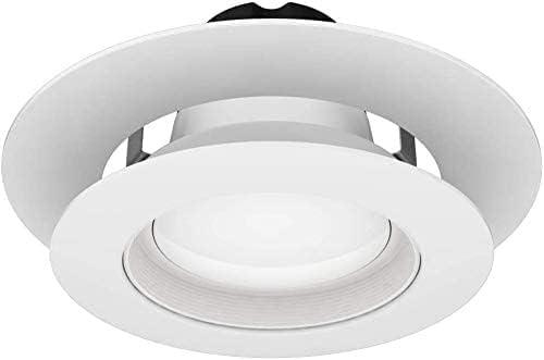 Matte White Circular Trim Ring for 4" Recessed Lighting