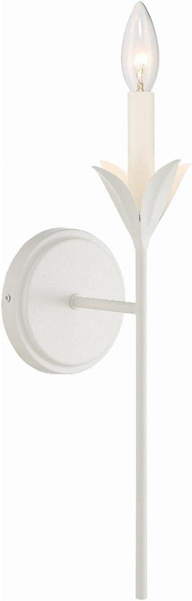 Crystorama Lighting Broche 1 - Light Sconce in  Matte White