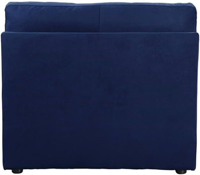 Crosby Modular - Armless Chair in Blue Fabric