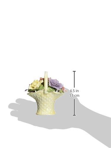 Kevins Gift Shoppe Ceramic Rose Flowers Basket Figurine