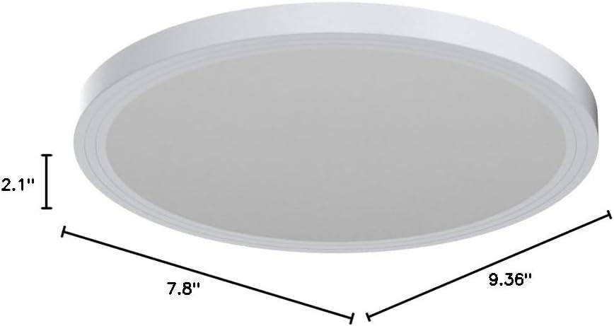 Flush Mount Ceiling Light Fixtures,24W Flat led Light for Ceiling,6000K 2200LM Ultra Thin Round White Lamp for Bedroom Kitchen,Bathroom,Garage,Living Room, Dining Room