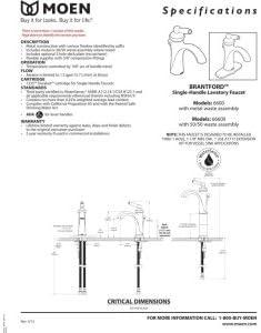Brantford Single Hole Bathroom Faucet with Drain Assembly