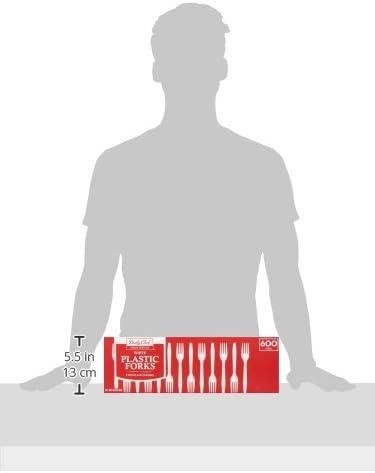 DAILY CHEF Bakers & Chef's Plastic Forks, 600 Ct