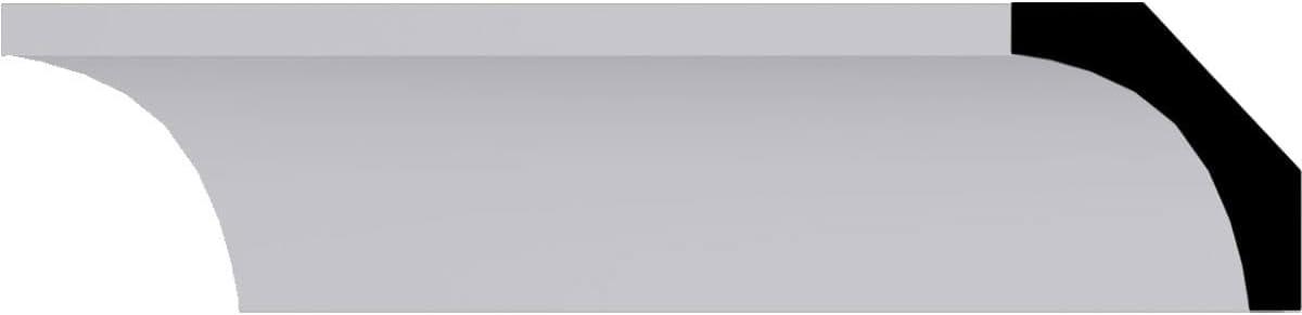 Ekena Millwork 2"H x 1 7/8"P x 2 3/4"F x 94 1/2"L Reece Traditional Smooth Crown Moulding