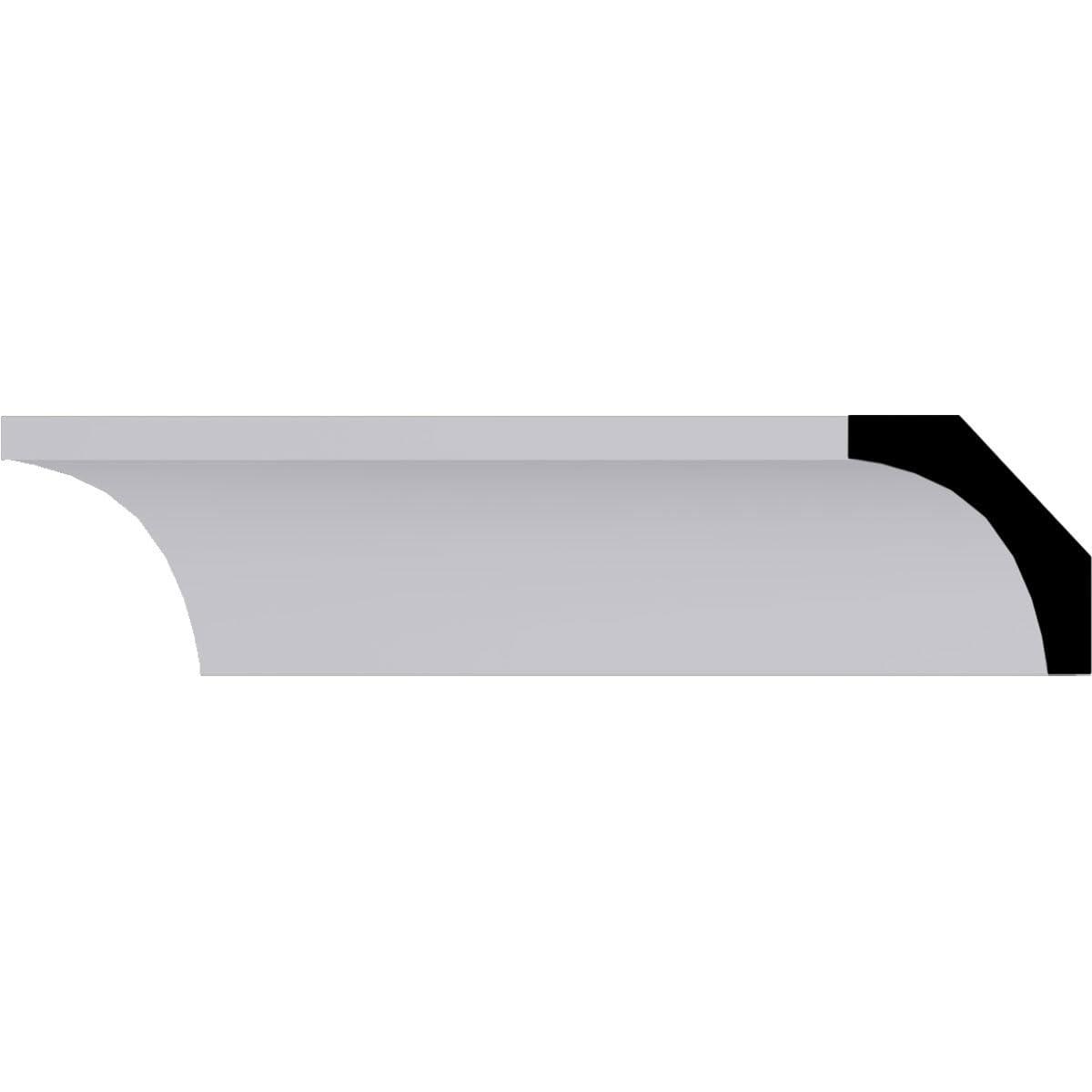 Ekena Millwork 2"H x 1 7/8"P x 2 3/4"F x 94 1/2"L Reece Traditional Smooth Crown Moulding