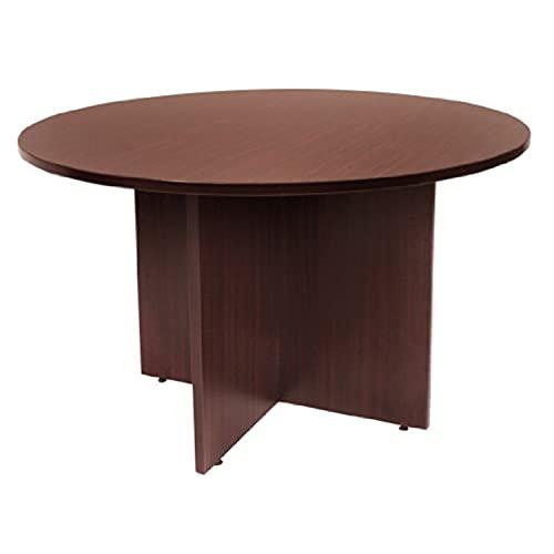 42 In. Round Conference Table - Mahogany