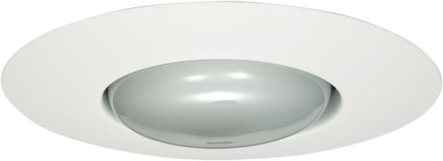 HALO 300 Series 6 in. White Recessed Ceiling Light with Open Splay Trim