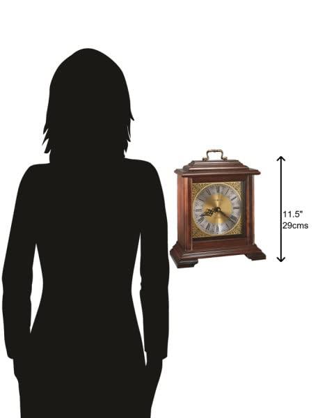 Howard Miller Lapwai Mantel Clock 547-724 – Windsor Cherry with Quartz, Single-Chime Movement