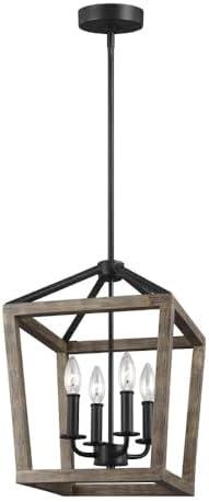 Buford Wood & Iron Chandelier (12"-26")