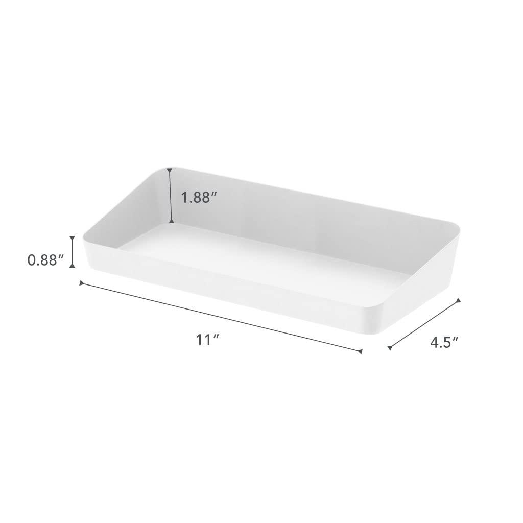 Yamazaki Home Space Saving Vanity Tray, Sloped, Steel, Large