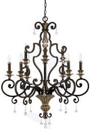 MQ5009HL Marquette Chandelier - 32W in. Heirloom Finish