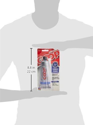 Amazing Goop Clear PVC Plumbing Adhesive and Sealant Tube, 3.7 oz