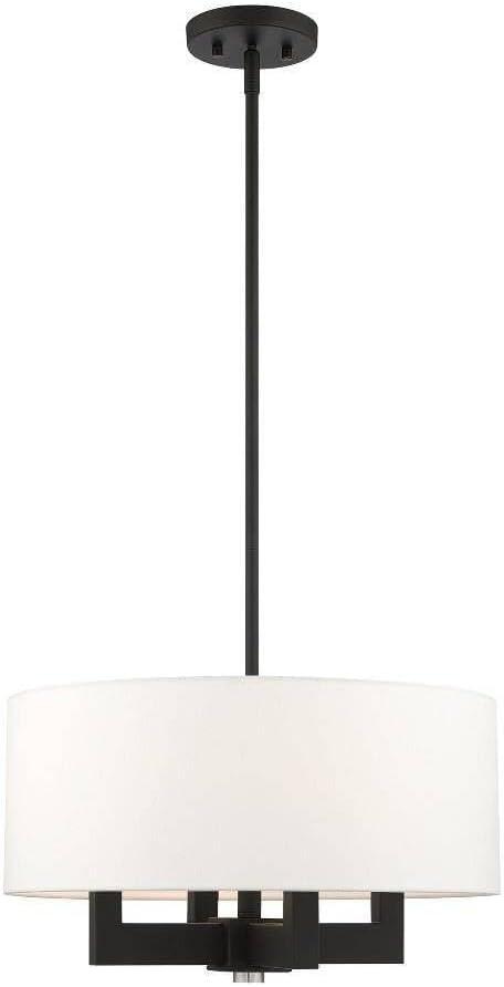 Livex Lighting Cresthaven 4 - Light Chandelier in  Black