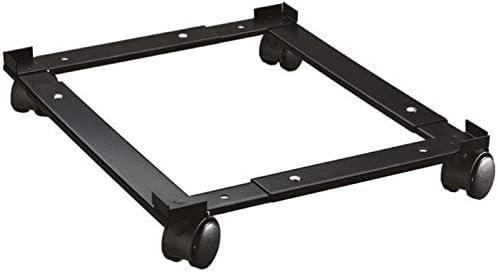 Adjustable Black Steel File Caddy with Casters