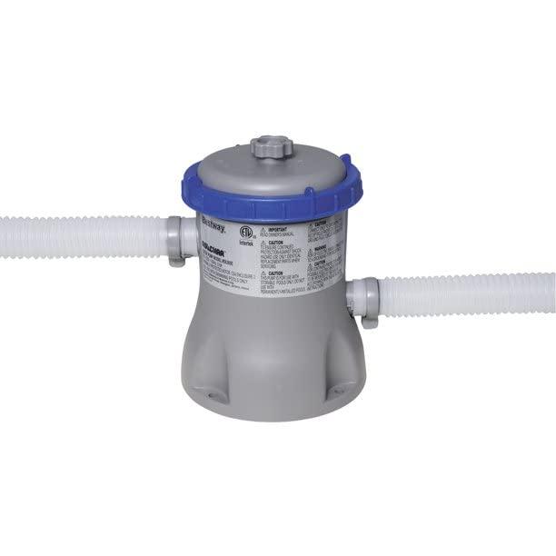 Bestway Fast Set PVC 15' Above Ground Round Inflatable Swimming Pool Set with 530 GPH Filter Pump