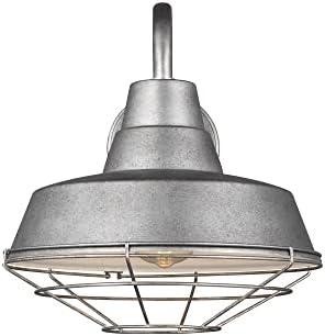 Generation Lighting Barn Light Weathered Pewter Medium Cage