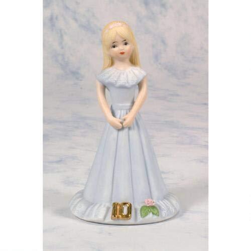 Growing Up Birthday Girls Blonde Age 10 Figurine 5.3in H
