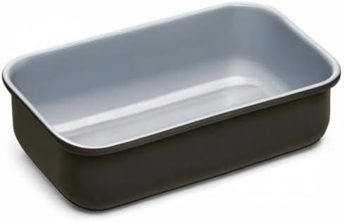 Non-Stick Ceramic 1 lb Loaf Pan - Naturally Slick Ceramic Coating - Non-Toxic, PTFE & PFOA - Perfect for Pound Cakes, Breads, & More - Black