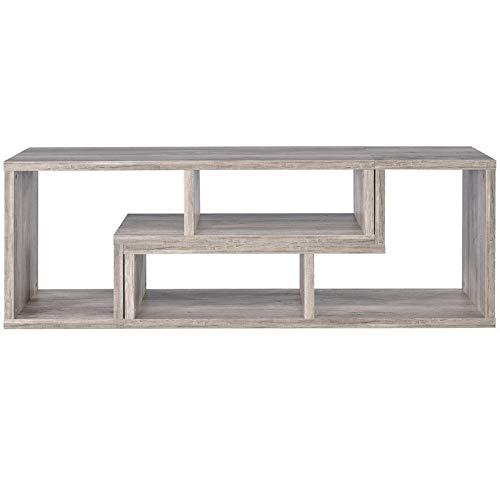 22" Velma Modular Bookcase & TV Stand: Stackable, Horizontal, Gray Driftwood - Coaster