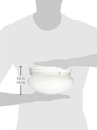 4732-WH-Designers Fountain-2 Light Flush Mount With Satin Etched Glass Globe