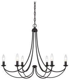 Quoizel Lighting Mirren 6 - Light Chandelier in  Imperial Bronze