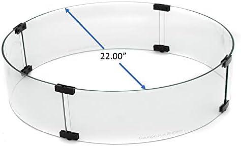 AZ Patio Heaters 22'' Round Glass Fire Pit Accessory