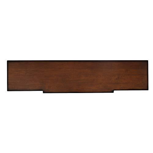 Elegant Antique Mahogany 60'' Rectangular Console Table with Storage