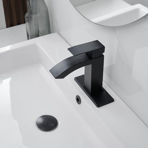 VIBRANTBATH Vessel Sink Faucet Single-handle Bathroom Faucet with Drain Assembly 6009H-GBK