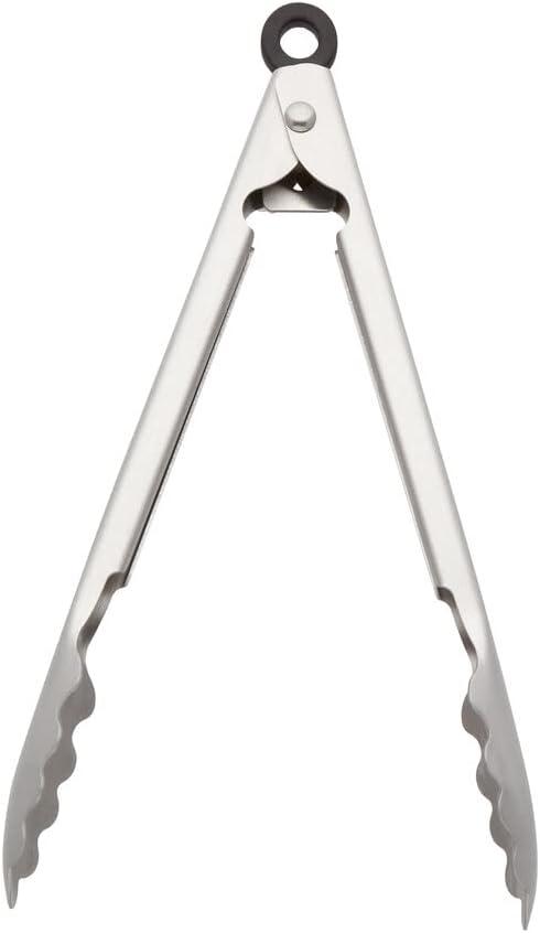 KitchenAid® KitchenAid® Gourmet Stainless Steel Serving Tongs with Hang Hook and Secure Closing Lock, 9 Inch