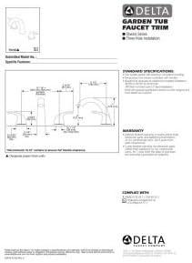 Classic Double Handle Deck Mounted Roman Tub Faucet Trim