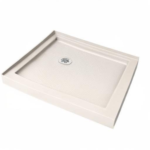 DreamLine SlimLine 36" W x 36" D Double Threshold Shower Base DLT-1036360-22
