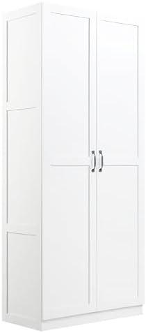 Hopkins Modern 4 Shelf Storage Closet - Manhattan Comfort