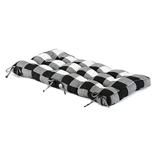 The Lakeside Collection Buffalo Check Bench Cushions - Green