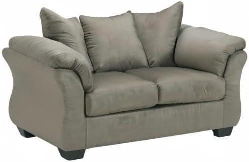 Signature Design by Ashley Darcy Fabric Loveseat in Cobblestone