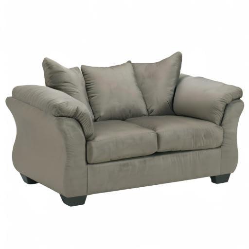 Signature Design by Ashley Darcy Fabric Loveseat in Cobblestone
