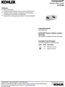 Composed® Wall Mounted Double Robe Hook