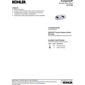 Composed® Wall Mounted Double Robe Hook