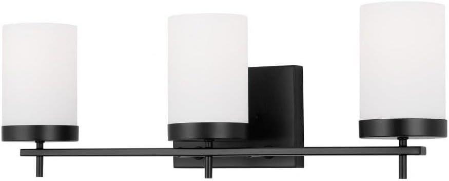 Generation Lighting 3-Light Zire Modern Bath Fixture Wall Lamp Satin Brass 4490303-848, Bathroom Light Fixture for Home Décor, Wall Sconce Vanity Light Fixture and Bathroom Accessory