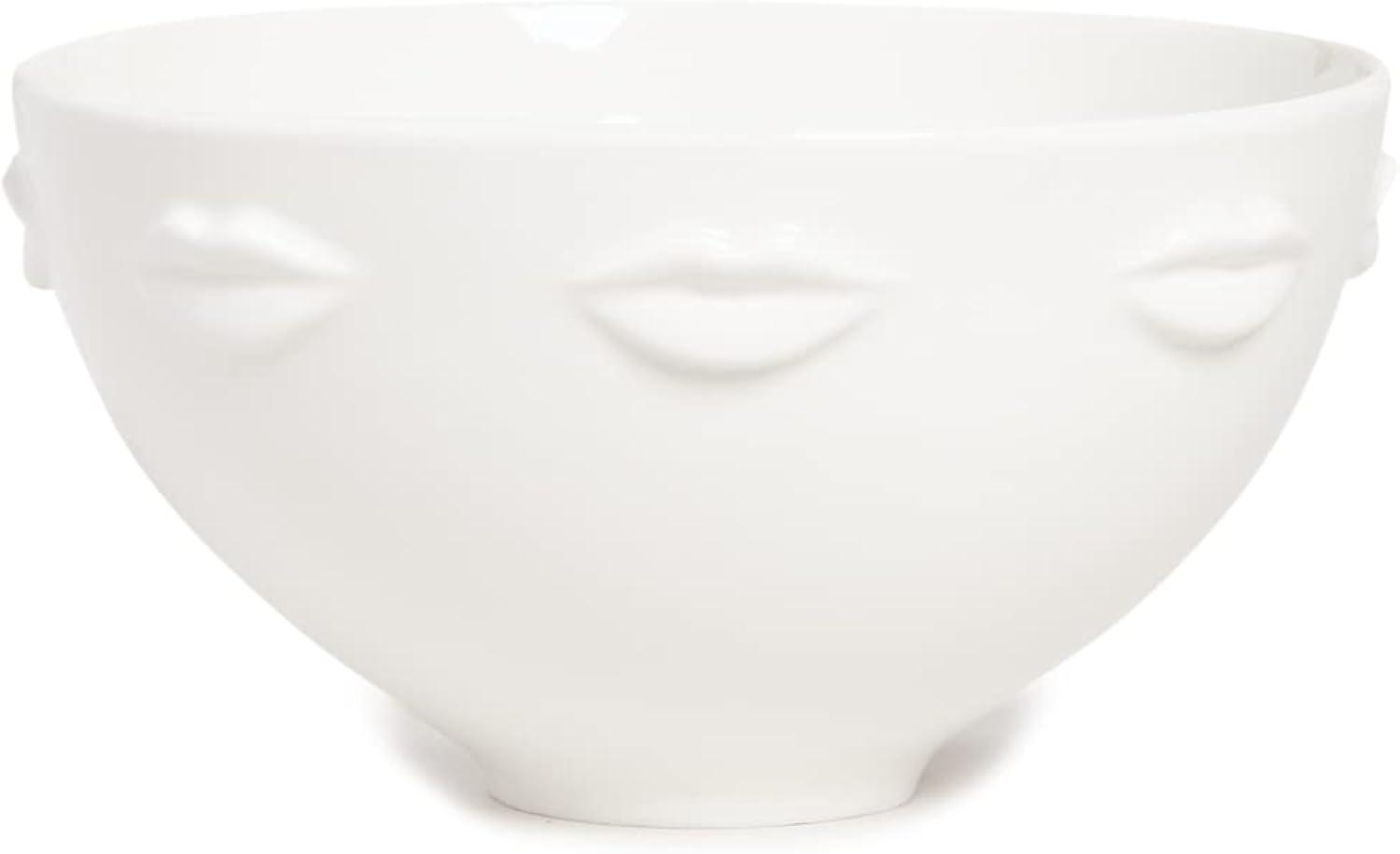 Gala Muse Inspired 9" White Glossy Porcelain Serving Bowl