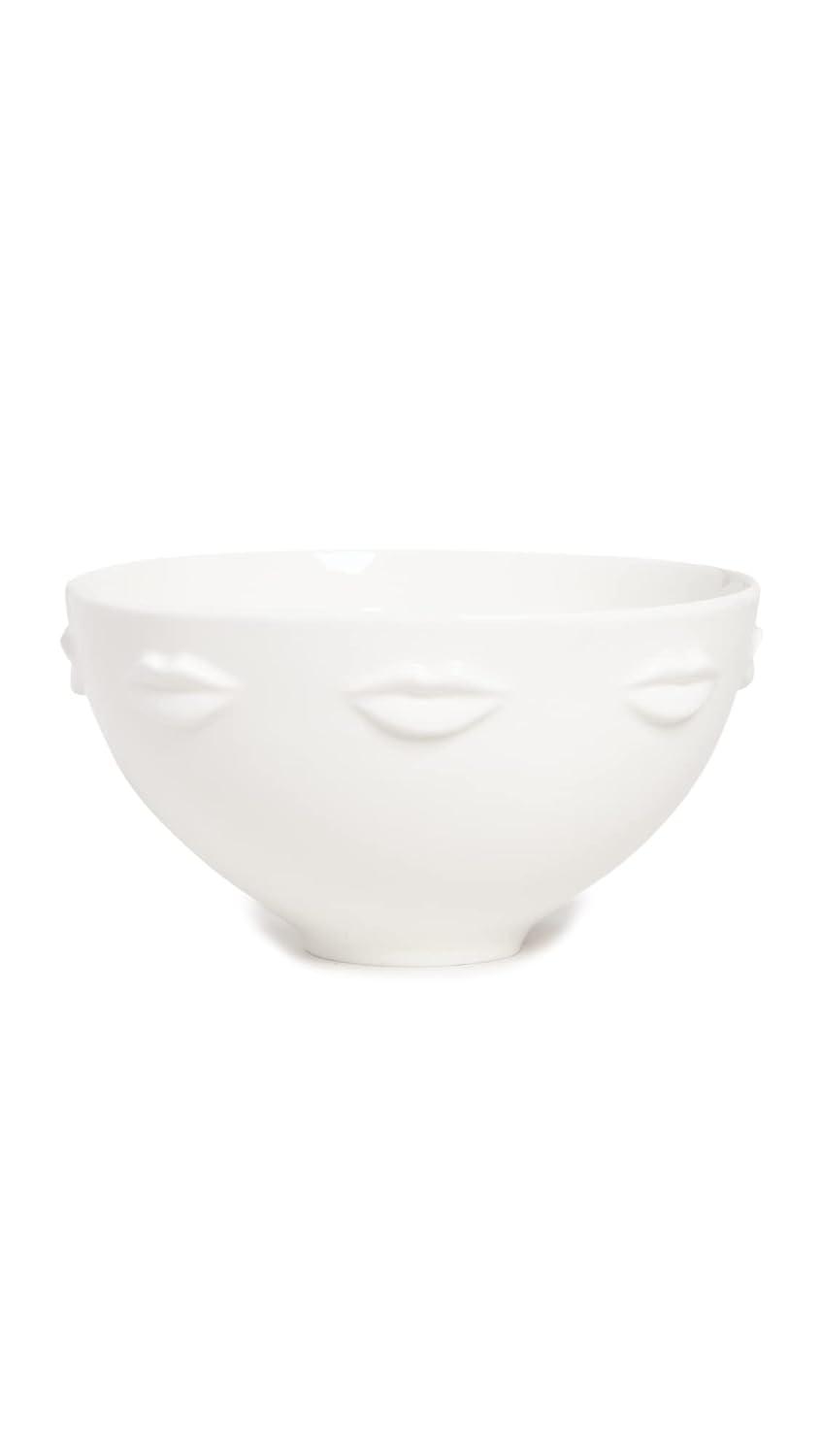 Gala Muse Inspired 9" White Glossy Porcelain Serving Bowl