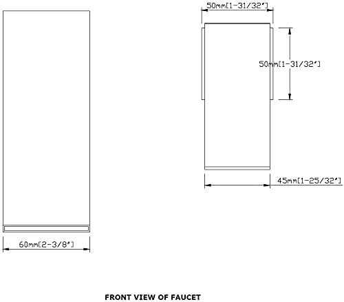 Wall Mount Bathroom Vanity Faucet, Waterfall Bathroom Faucet, Lavatory Faucet